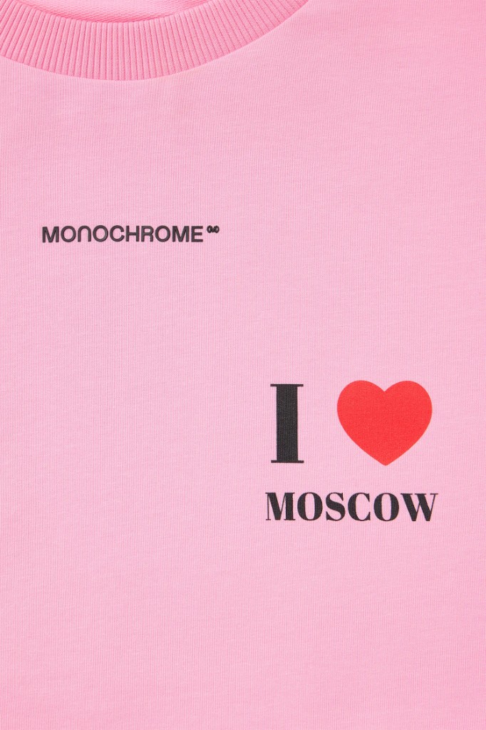 Футболка MONOCHROME I ❤️ MOSCOW — фото 2